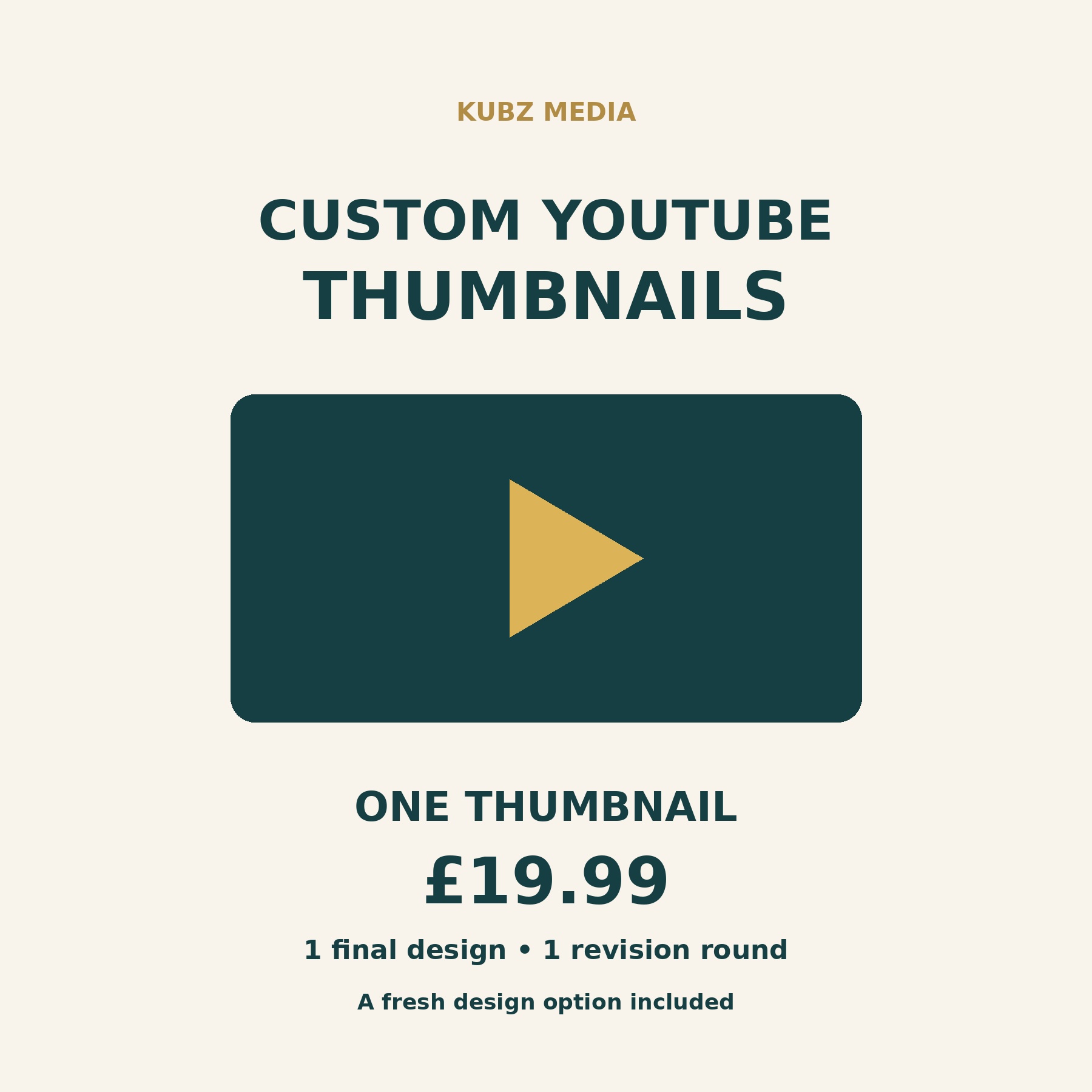 Fictional design example: YouTube thumbnails