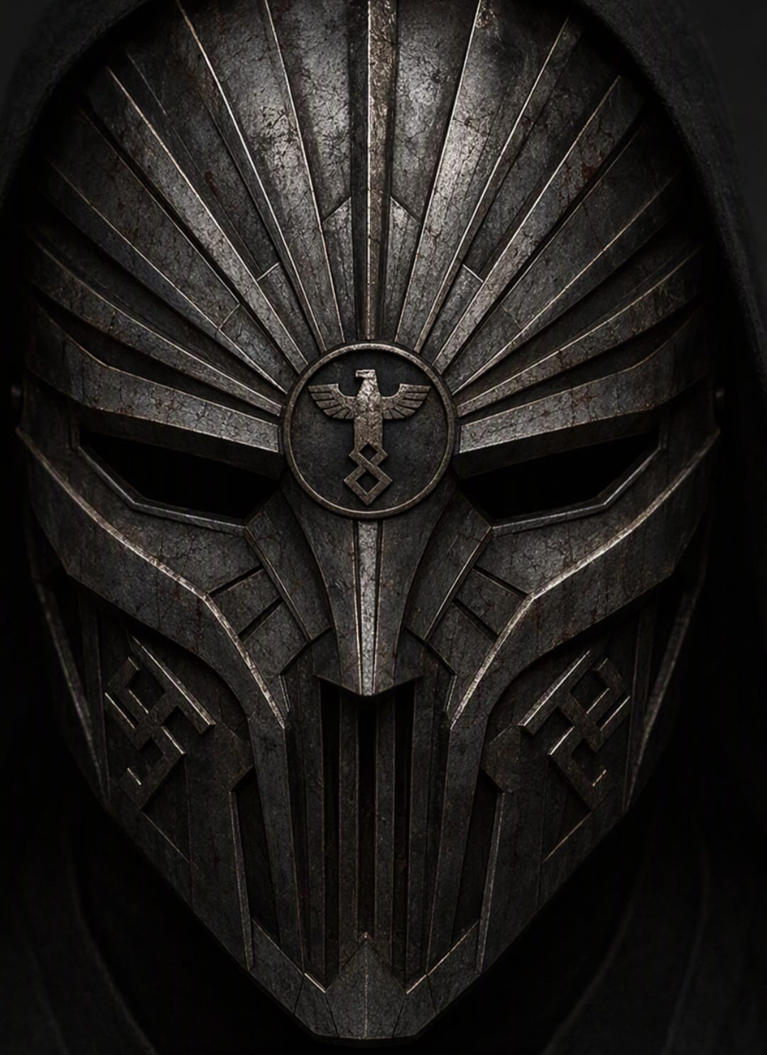 Brutal metal mask concept for Allegory’s principal antagonist